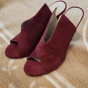 Trina Turk Laguna Red Mule Stiletto Heels